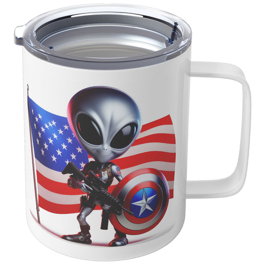 Nebulon the Grey Alien - Insulated Coffee Mug #28