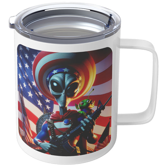 Nebulon the Grey Alien - Insulated Coffee Mug #18