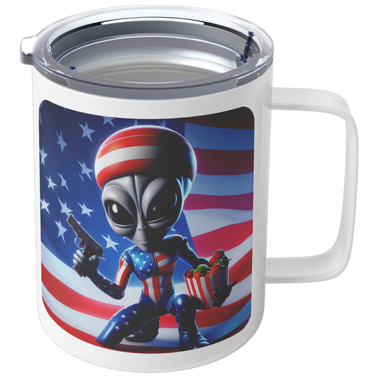 Nebulon the Grey Alien - Insulated Coffee Mug #20