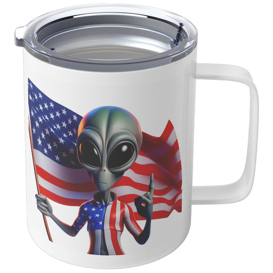 Nebulon the Grey Alien - Insulated Coffee Mug #19