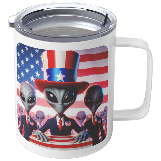 Nebulon the Grey Alien - Insulated Coffee Mug #15