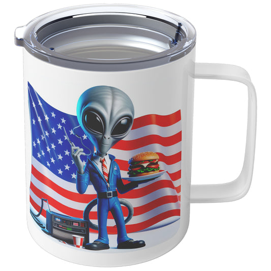 Nebulon the Grey Alien - Insulated Coffee Mug #17