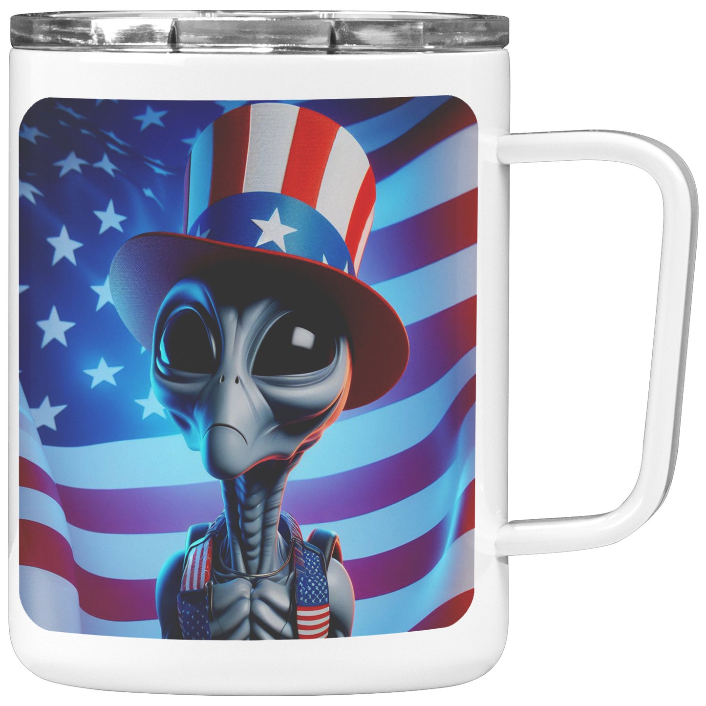 Nebulon the Grey Alien - Insulated Coffee Mug #1