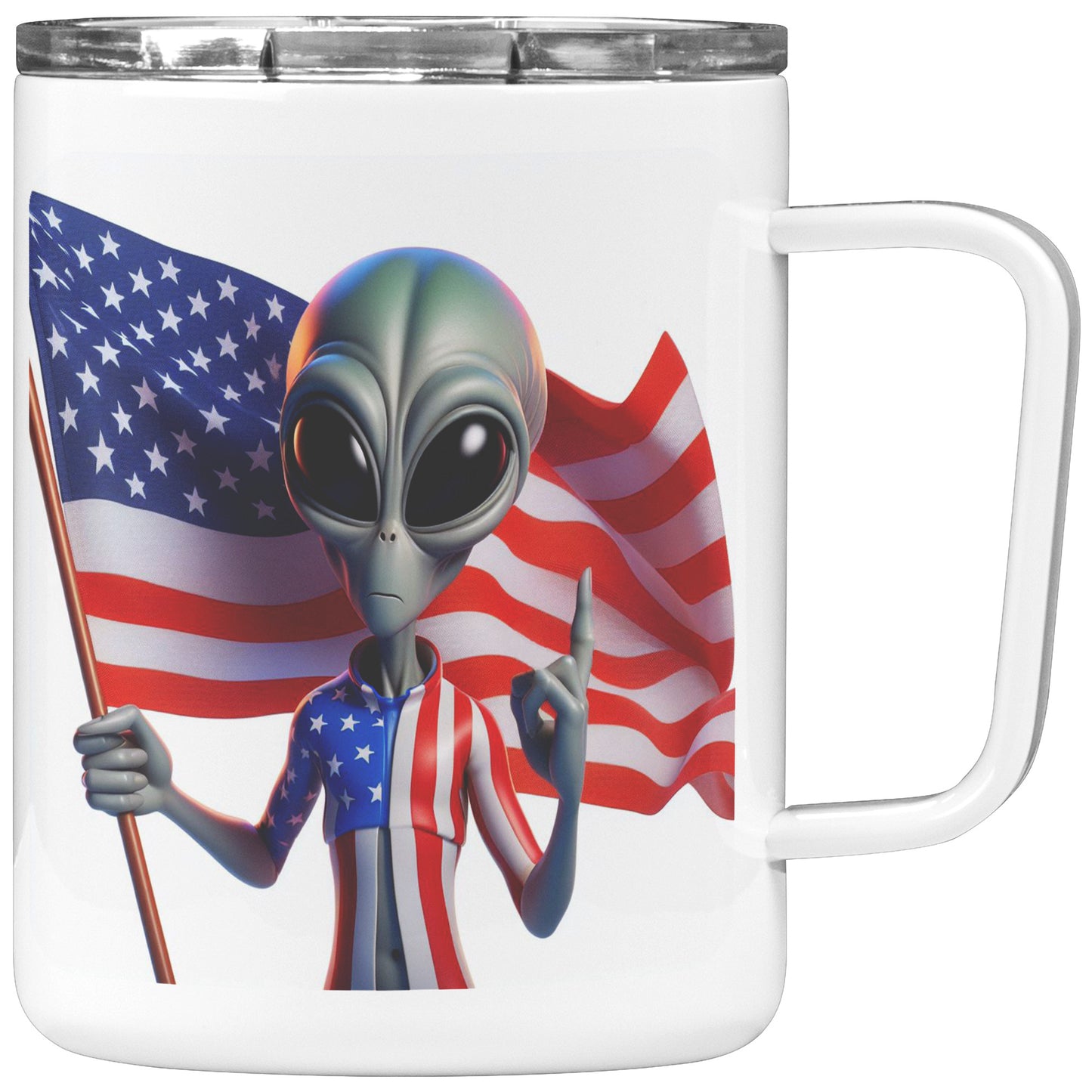 Nebulon the Grey Alien - Insulated Coffee Mug #19