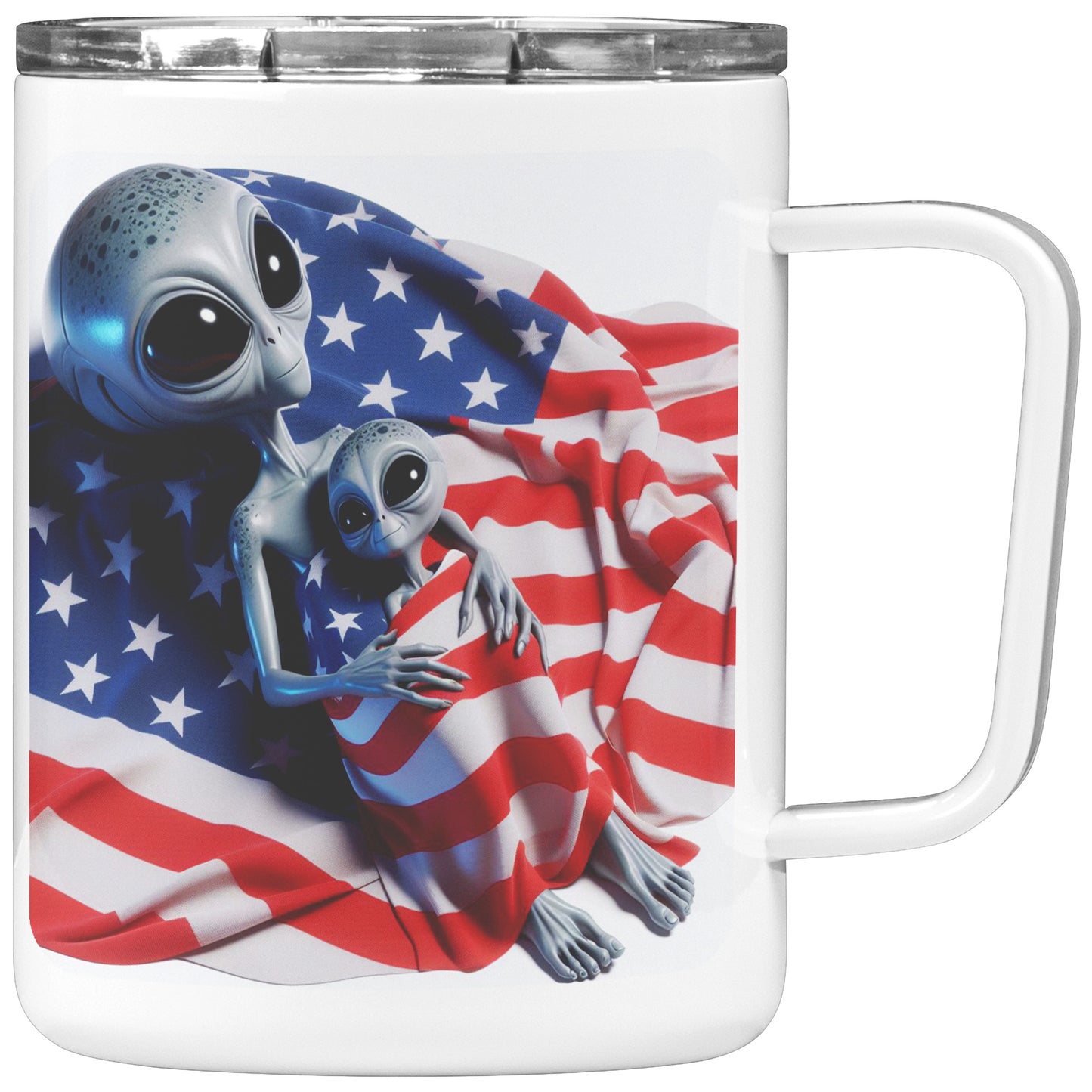 Nebulon the Grey Alien - Insulated Coffee Mug #31