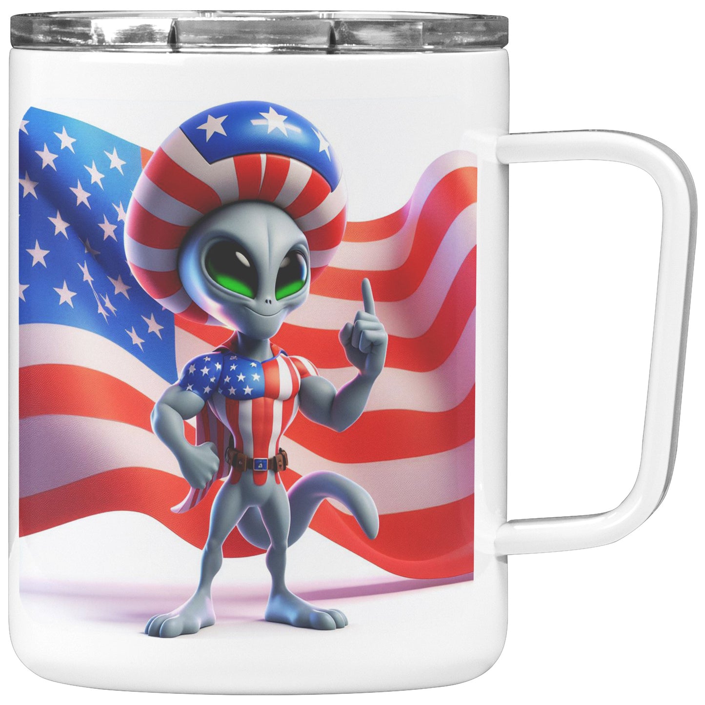 Nebulon the Grey Alien - Insulated Coffee Mug #14