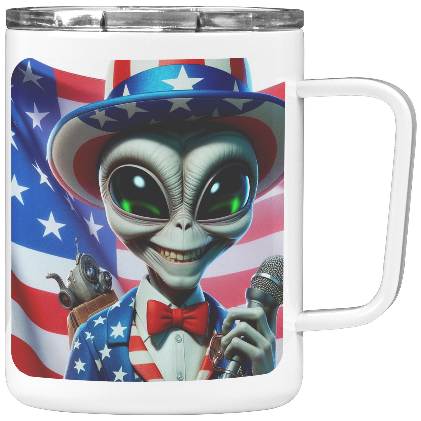 Nebulon the Grey Alien - Insulated Coffee Mug #23