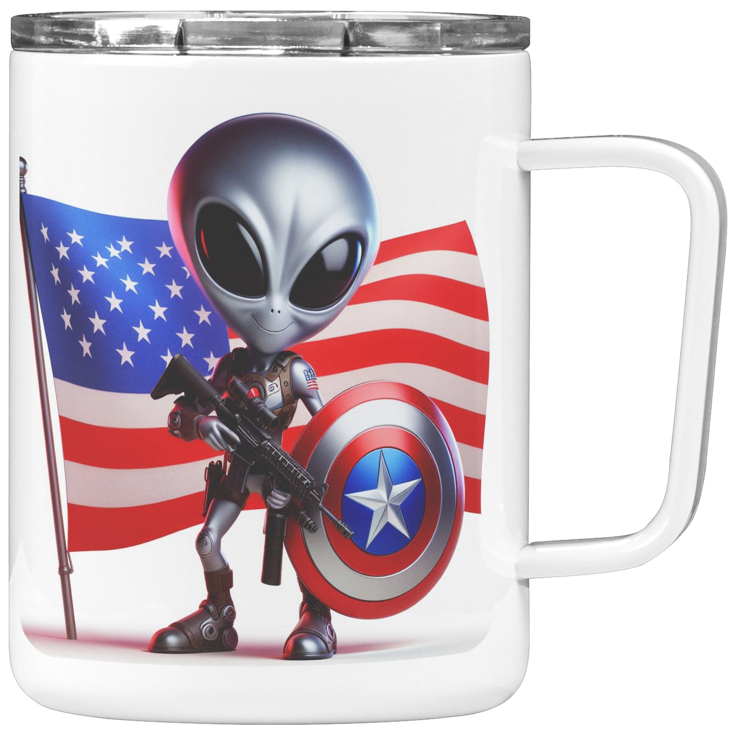 Nebulon the Grey Alien - Insulated Coffee Mug #28