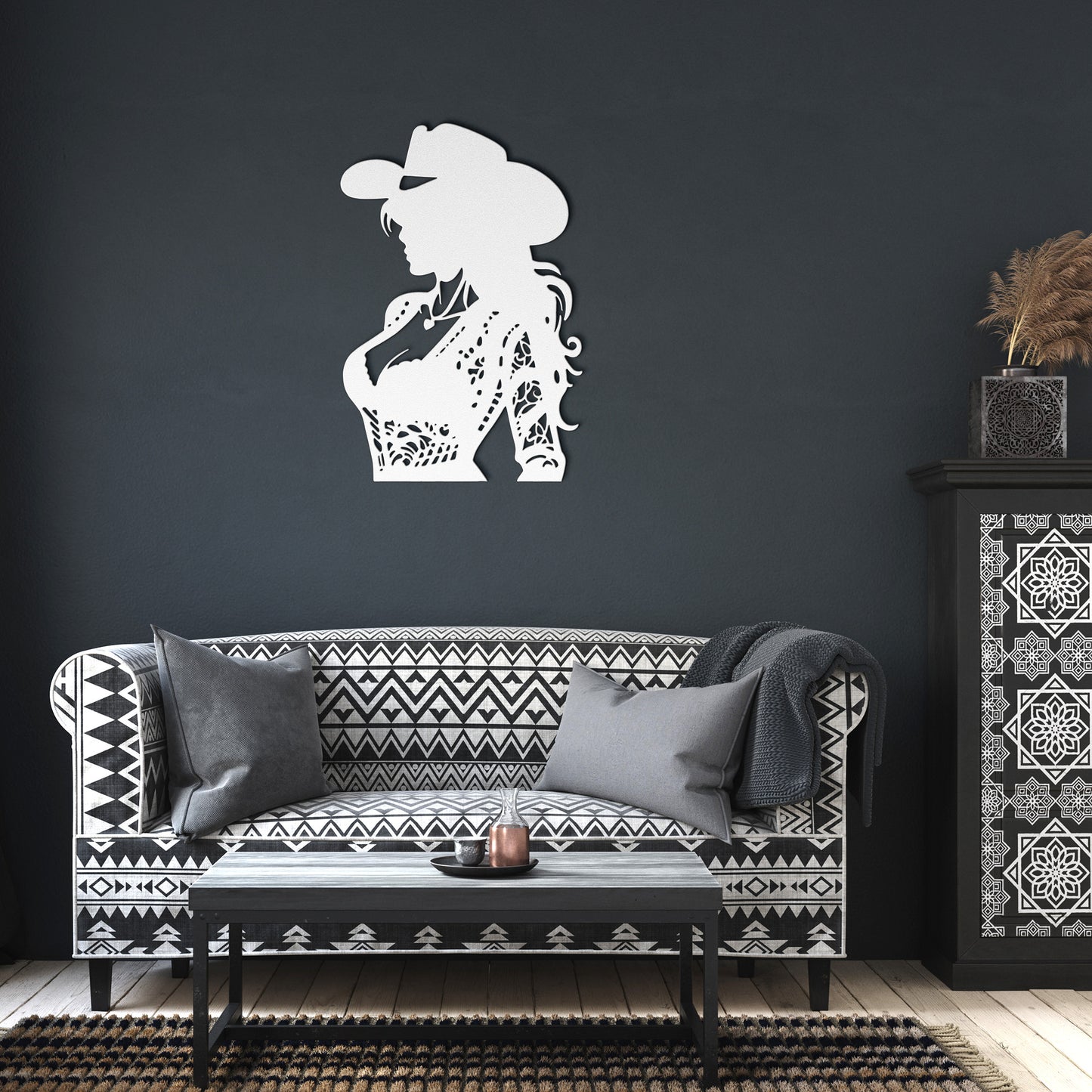 Sexy Cowgirls - Die-Cut Metal Wall Art - Cowgirl #7
