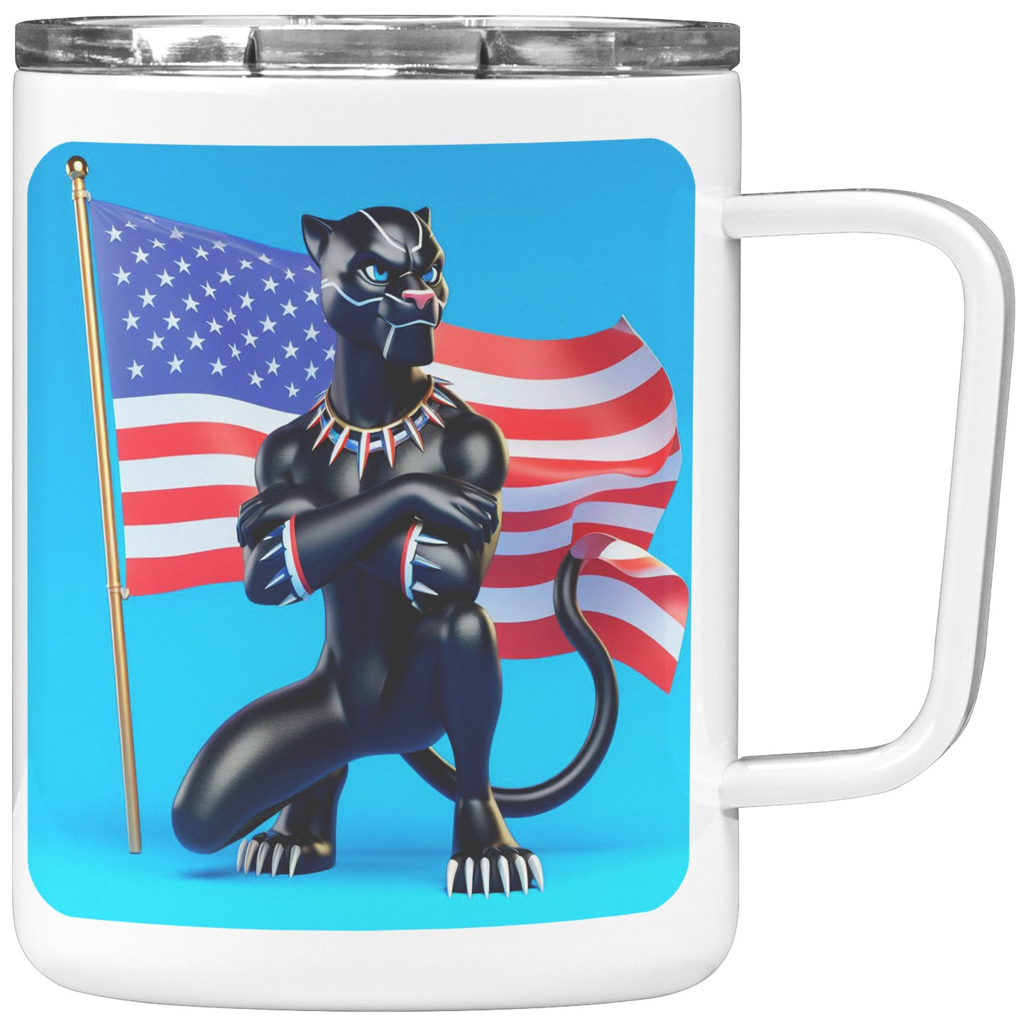 The Black Panther - Insulated Coffee Mug #41