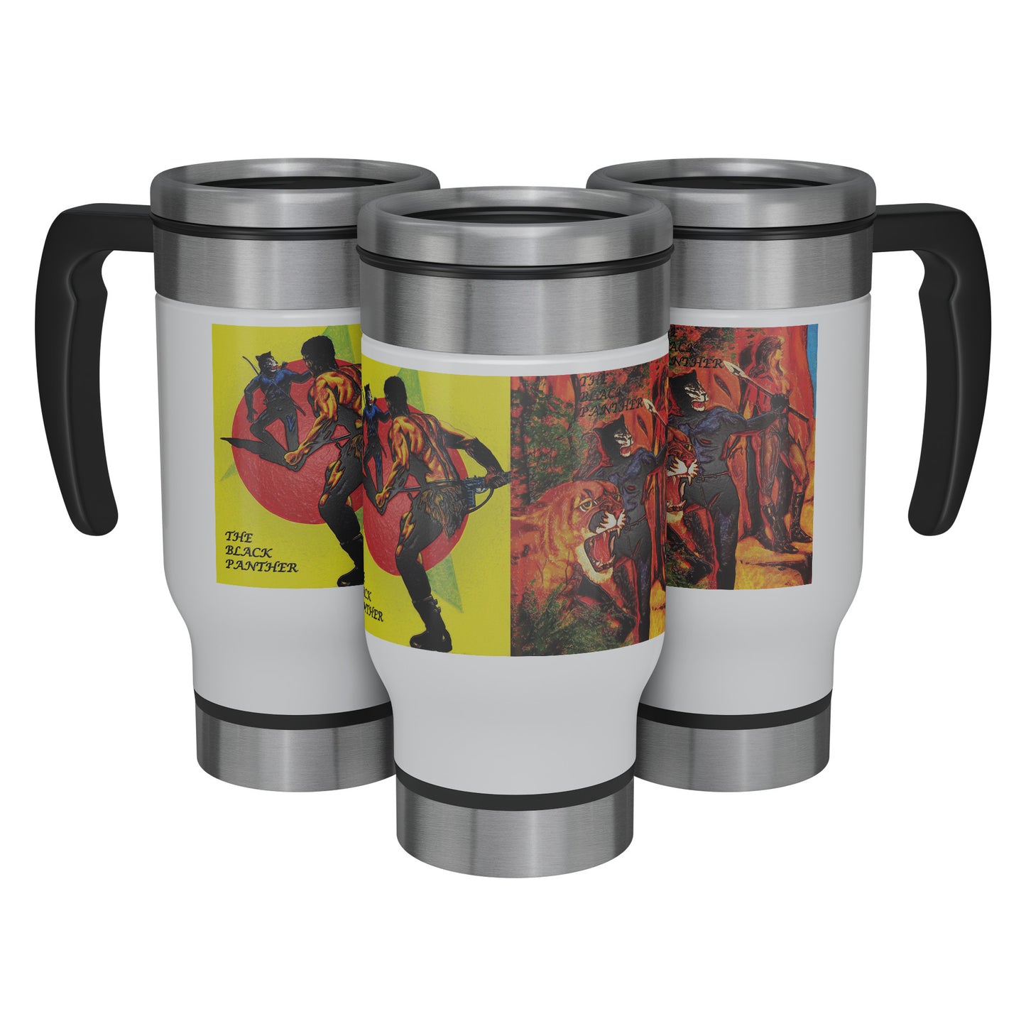 The Black Panther - Published Storybook Covers - 14oz Travel Mug #11