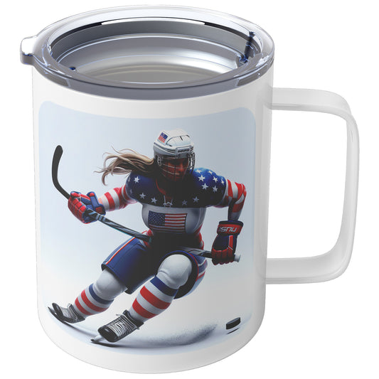 Woman Ice Hockey Player - Coffee Mug #11
