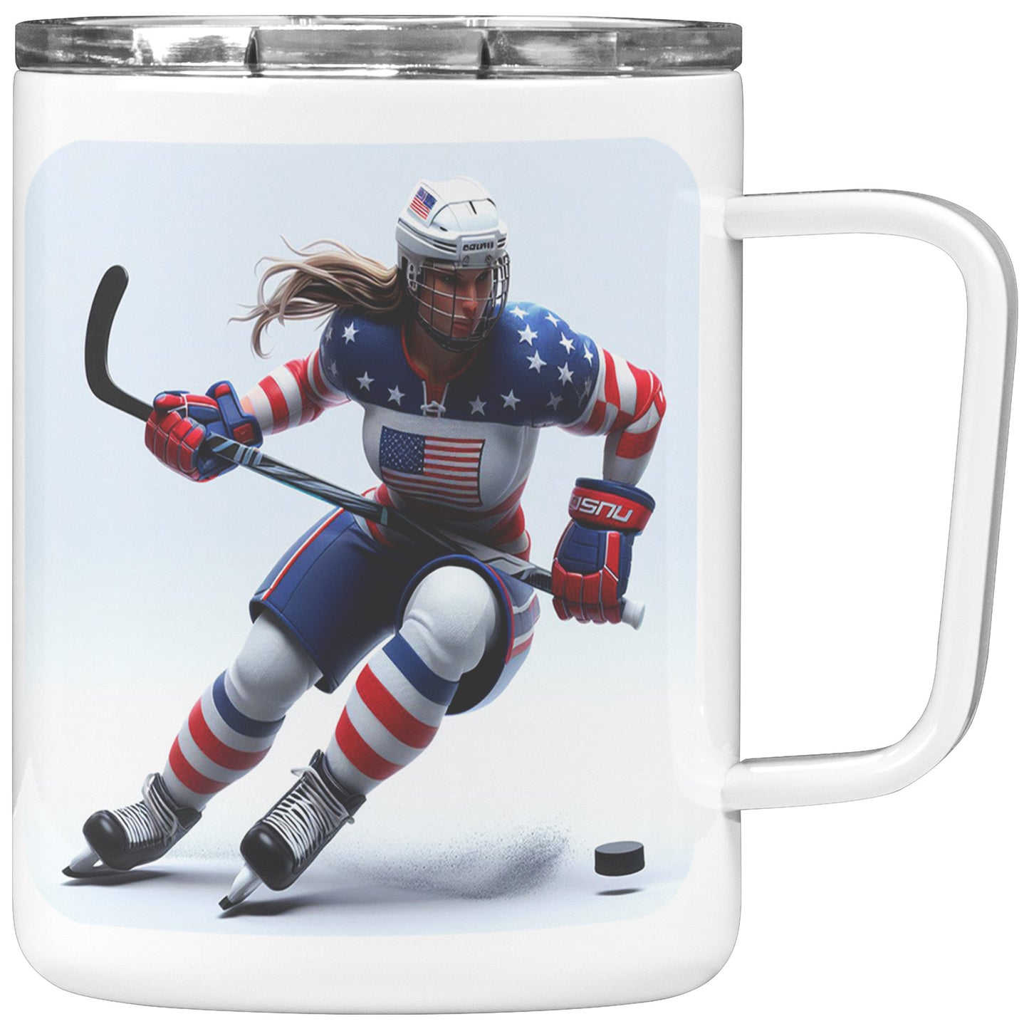 Woman Ice Hockey Player - Coffee Mug #11