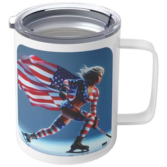 Woman Ice Hockey Player - Coffee Mug #13