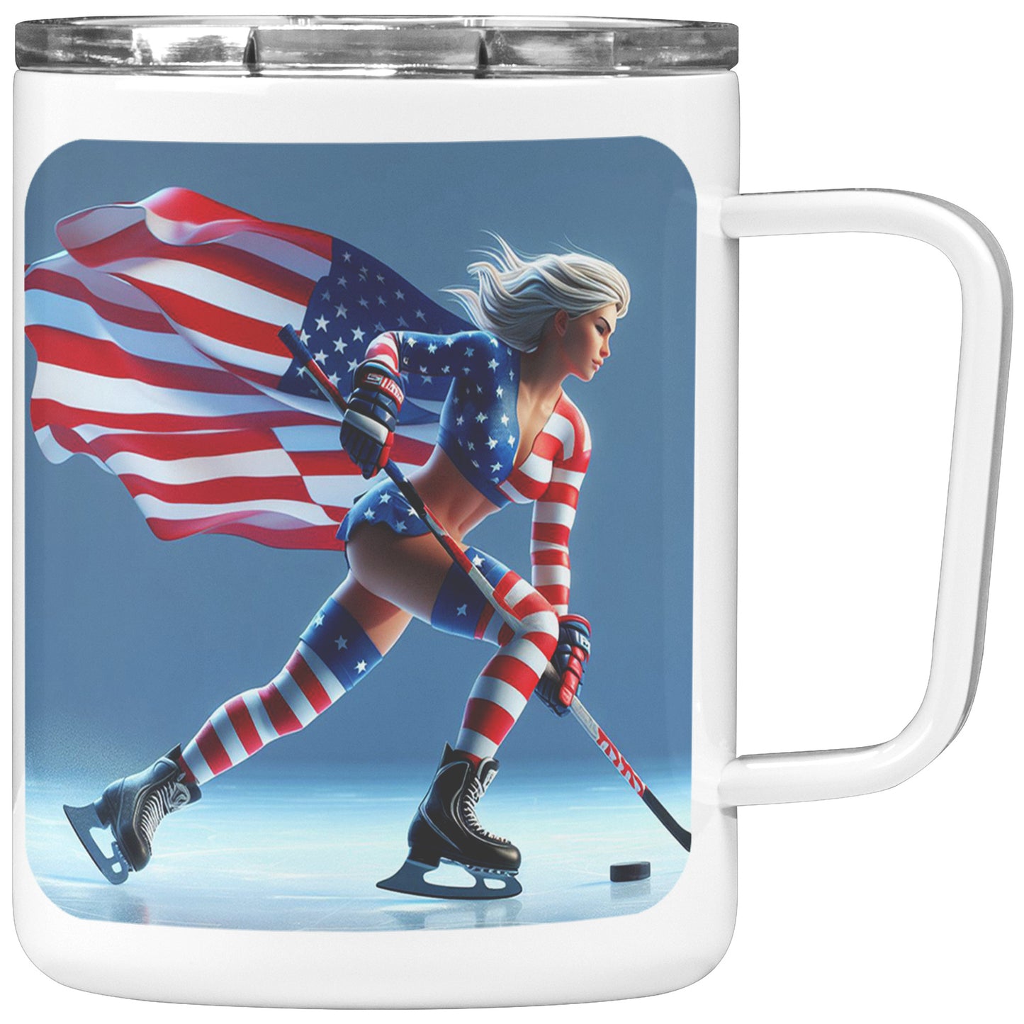 Woman Ice Hockey Player - Coffee Mug #13