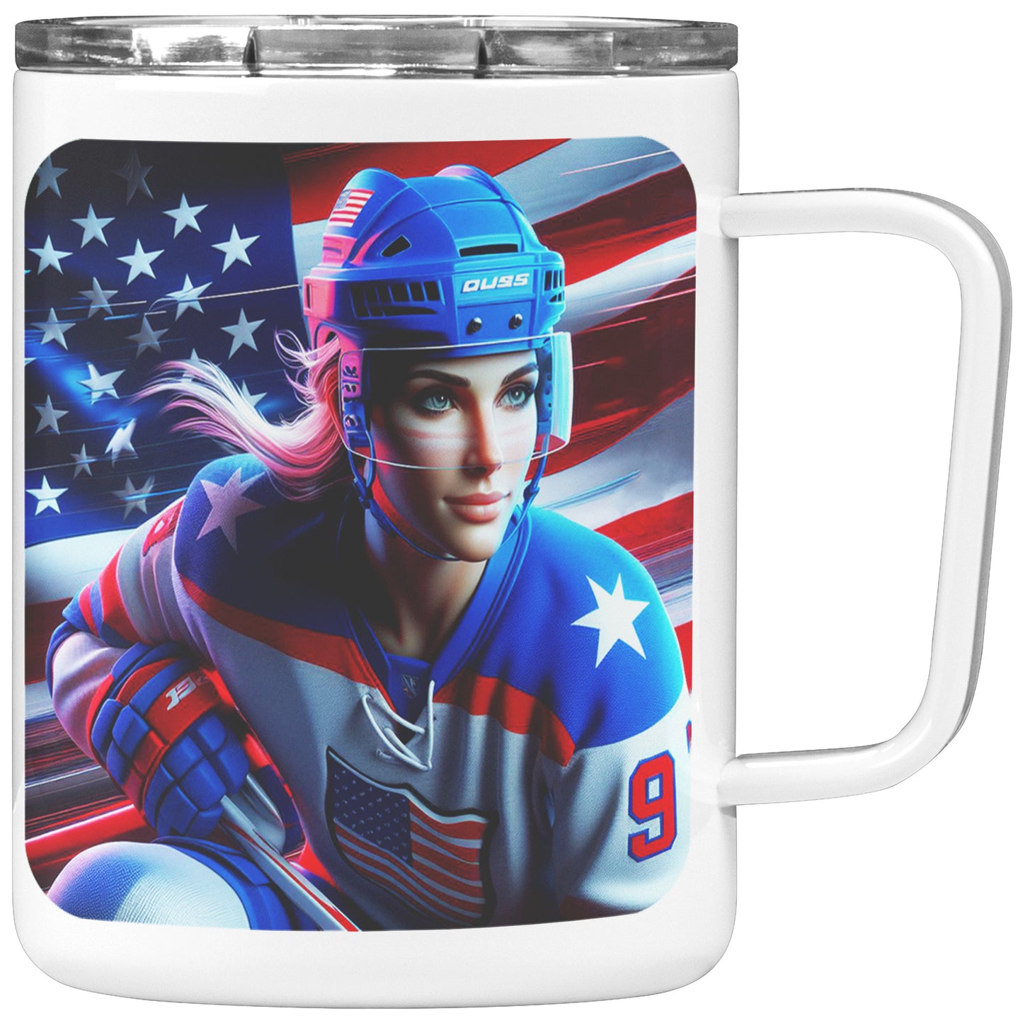Woman Ice Hockey Player - Coffee Mug #15