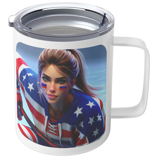 Woman Ice Hockey Player - Coffee Mug #18