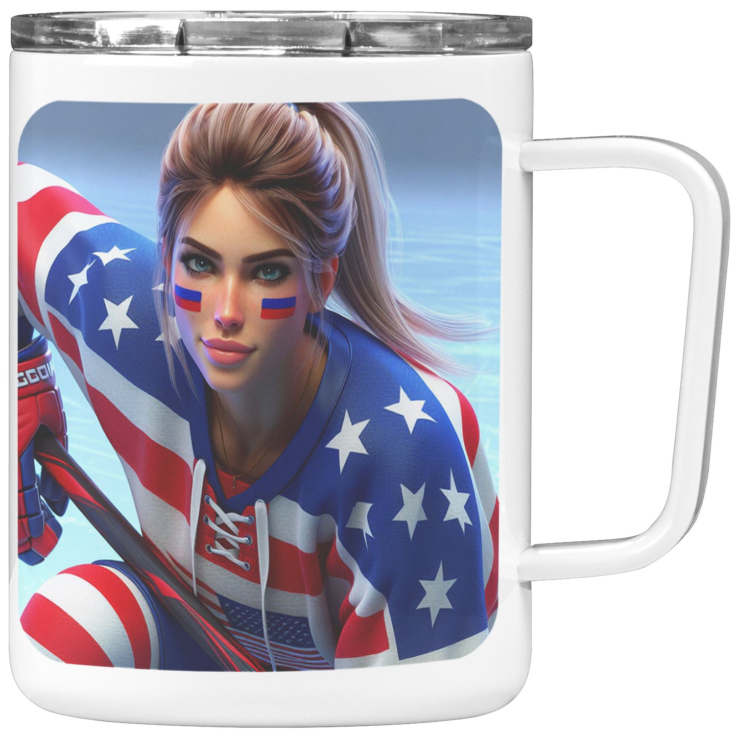 Woman Ice Hockey Player - Coffee Mug #18