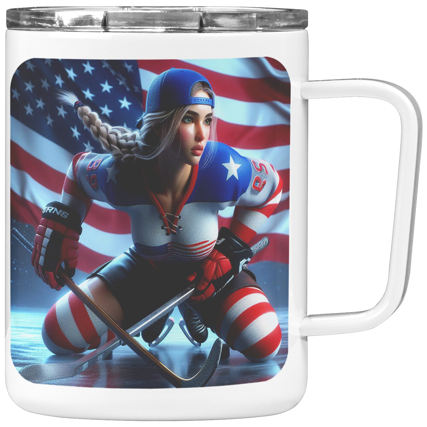Woman Ice Hockey Player - Coffee Mug #19