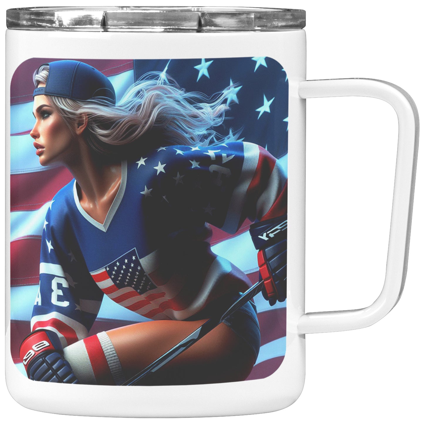 Woman Ice Hockey Player - Coffee Mug #20