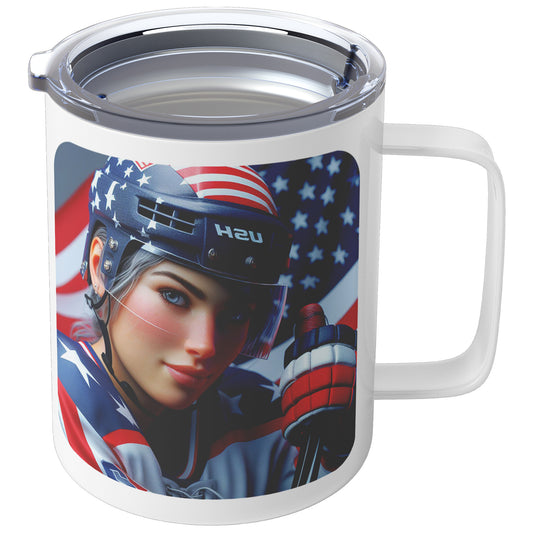 Woman Ice Hockey Player - Coffee Mug #25