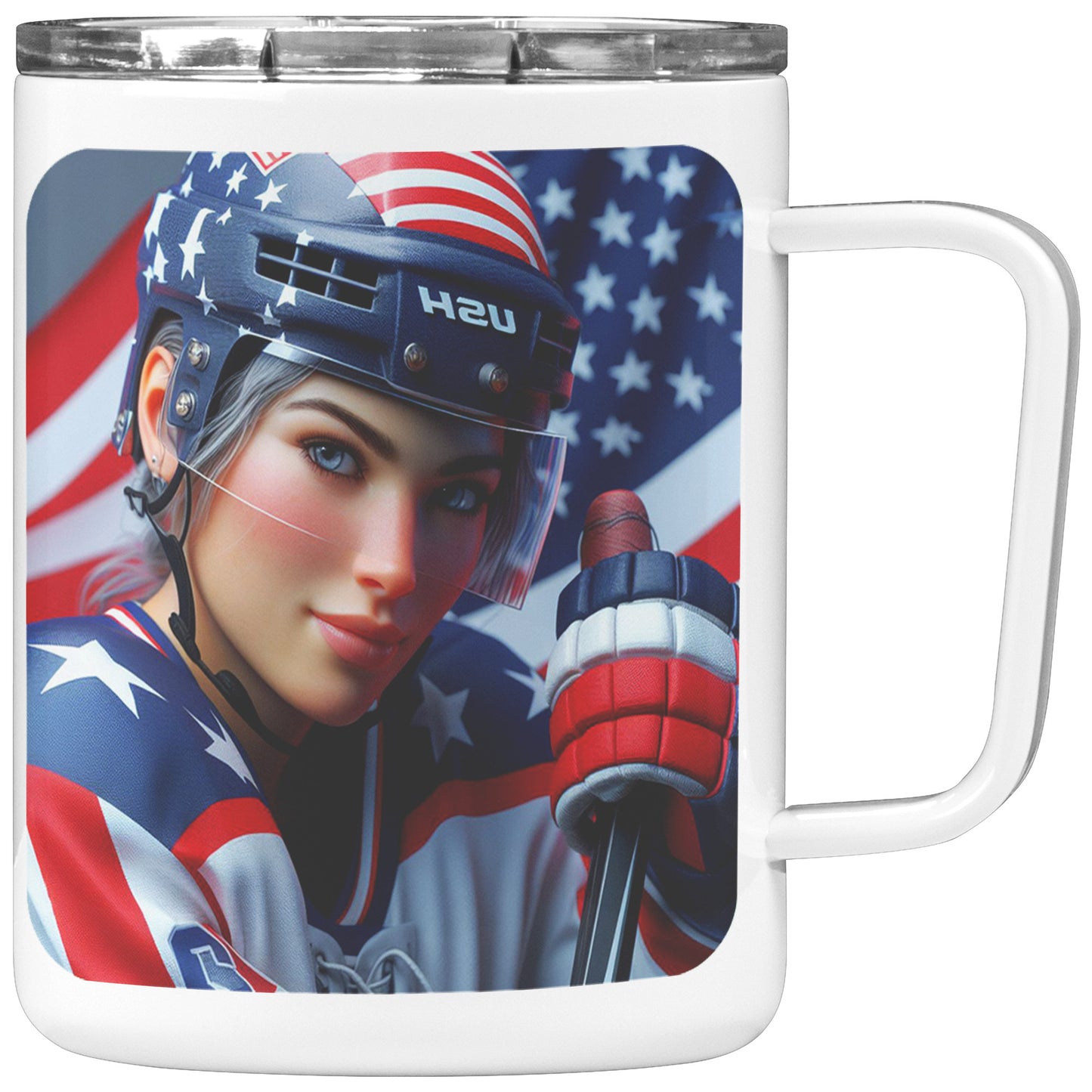 Woman Ice Hockey Player - Coffee Mug #25
