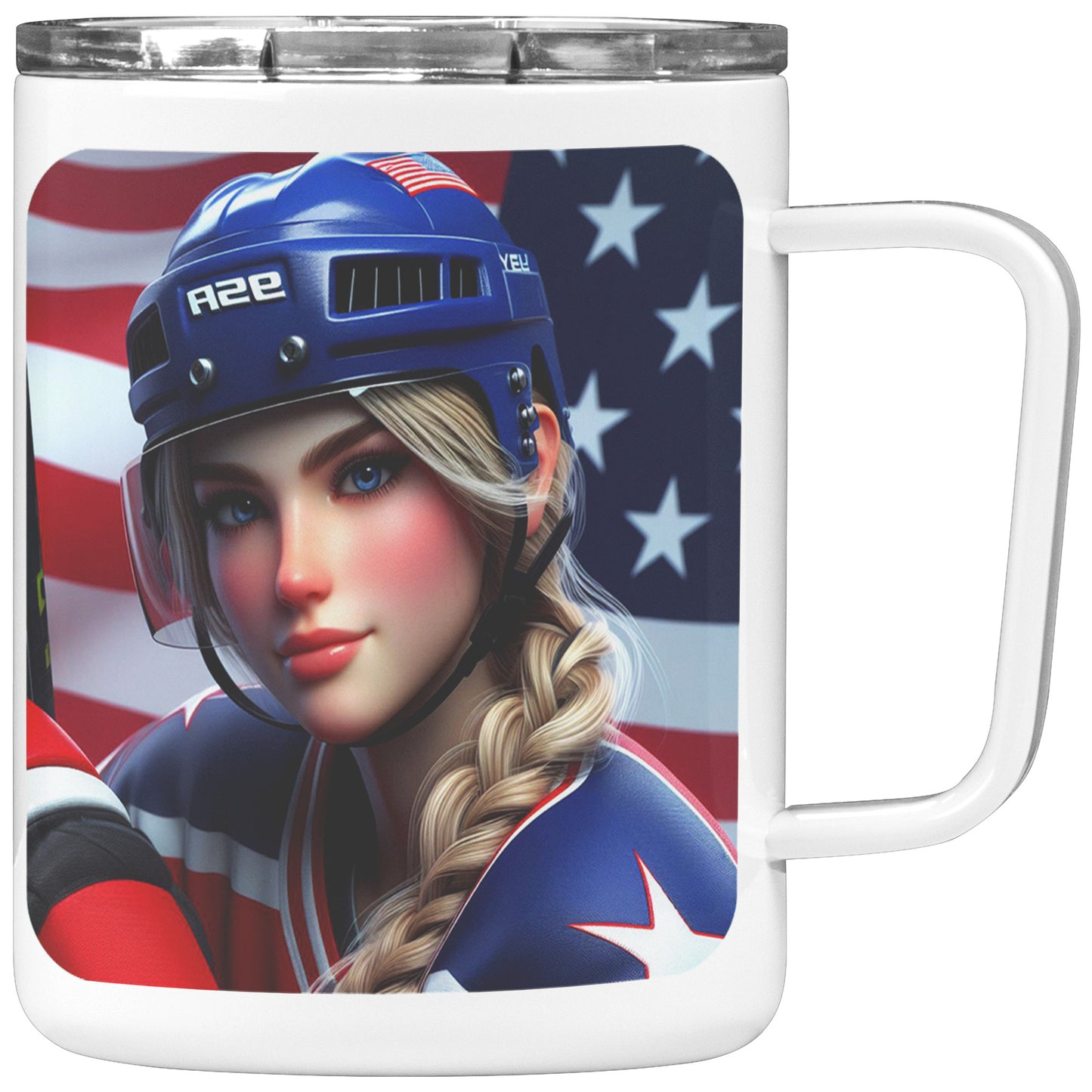 Woman Ice Hockey Player - Coffee Mug #26