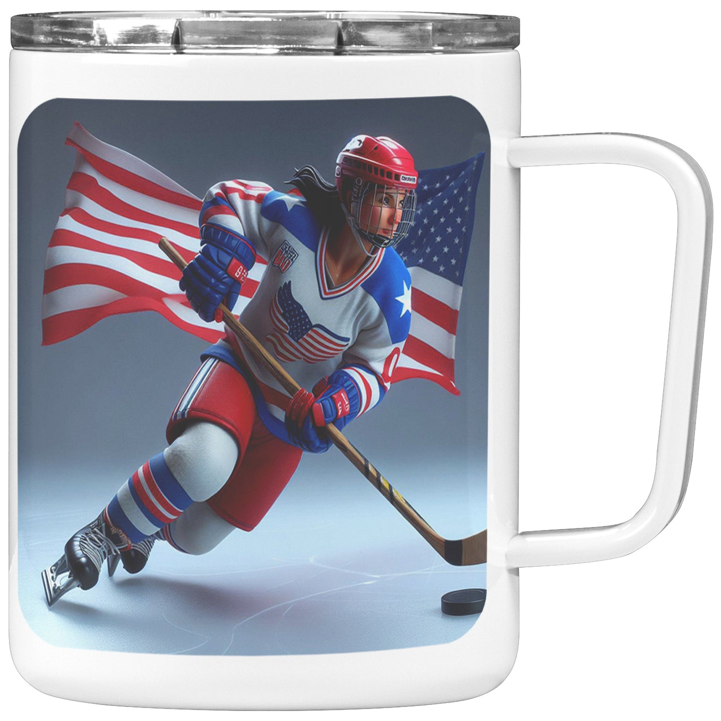 Woman Ice Hockey Player - Coffee Mug #27