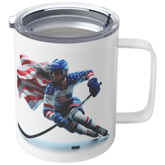 Woman Ice Hockey Player - Coffee Mug #28