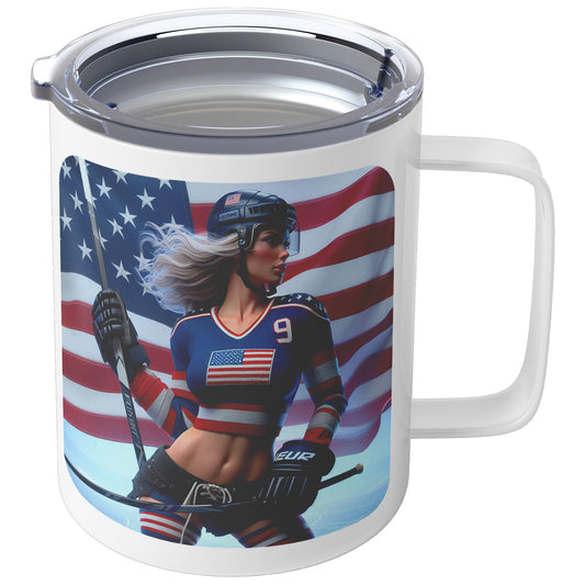 Woman Ice Hockey Player - Coffee Mug #29