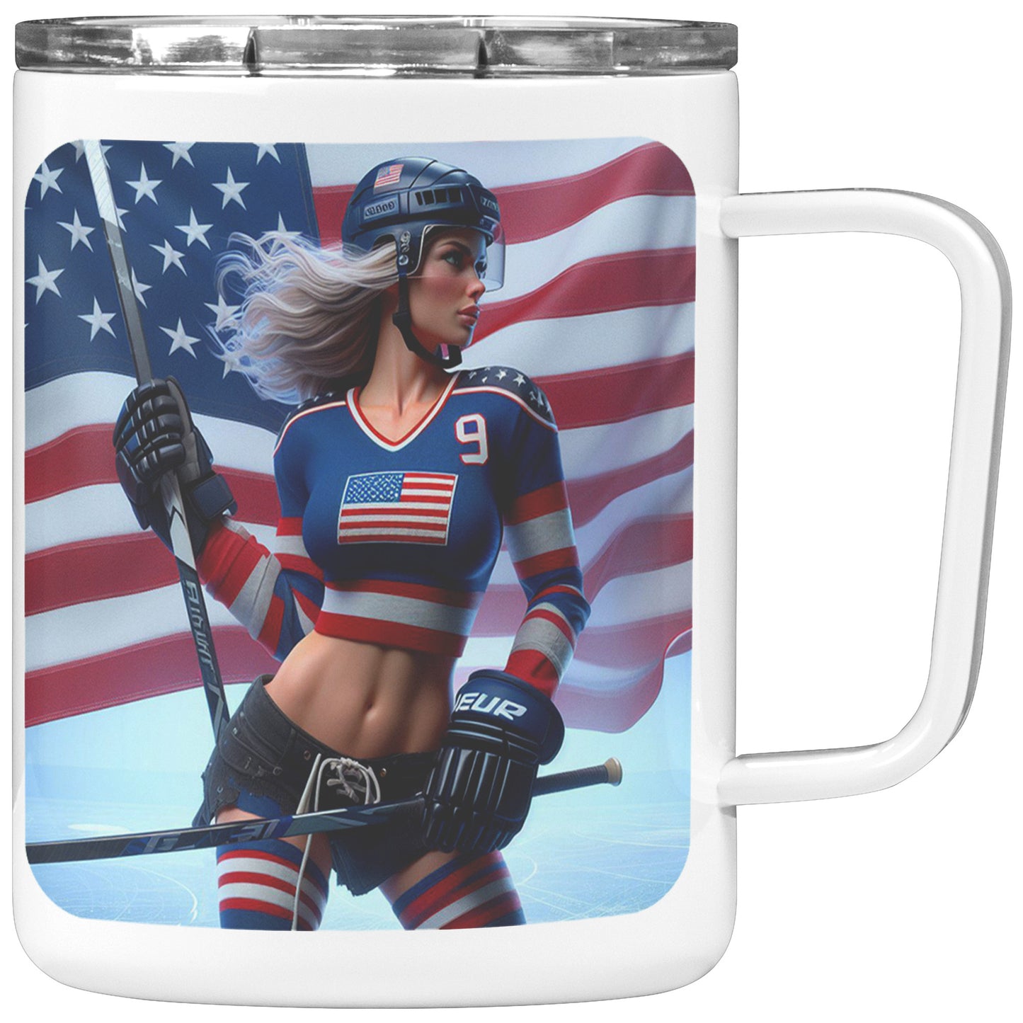 Woman Ice Hockey Player - Coffee Mug #29