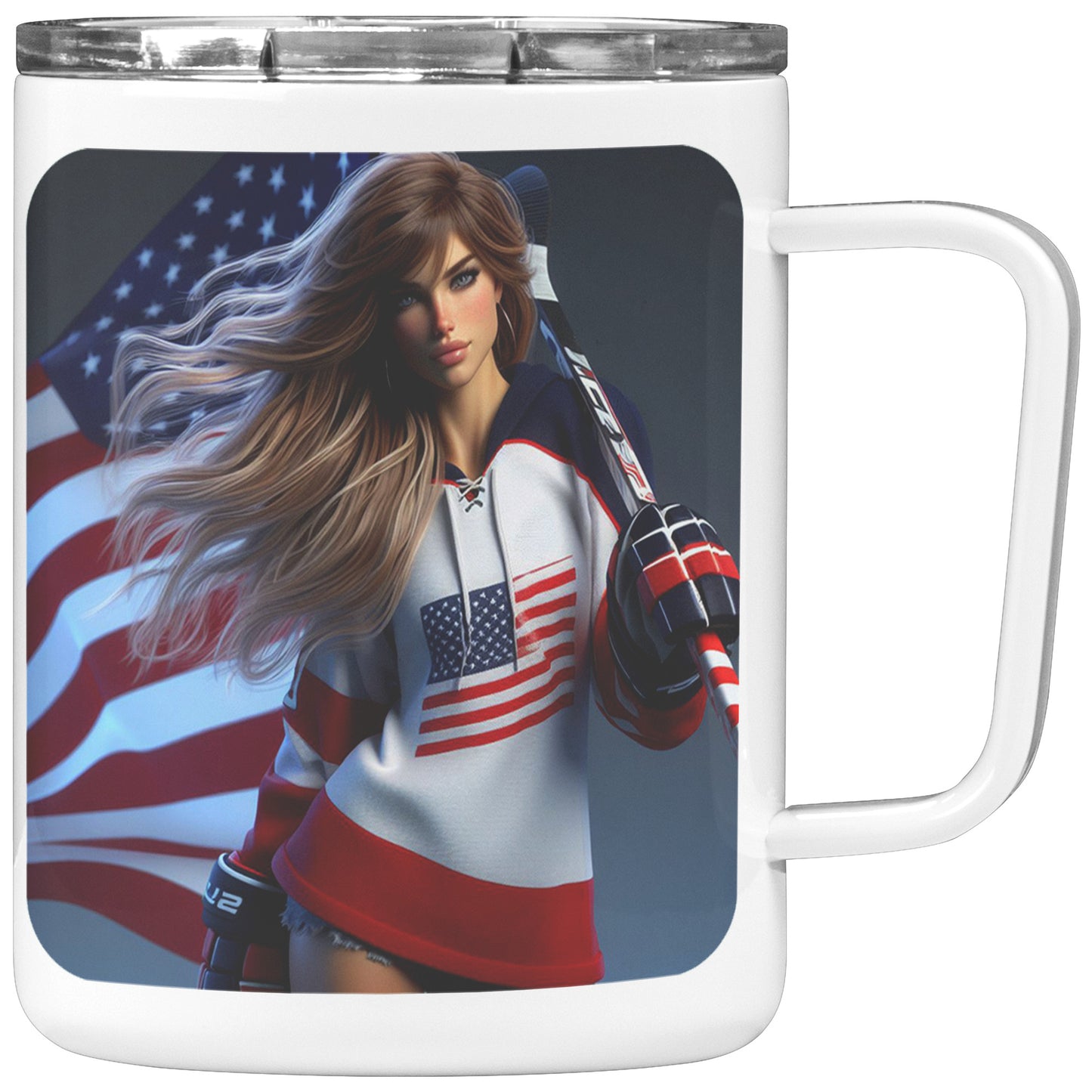 Woman Ice Hockey Player - Coffee Mug #30
