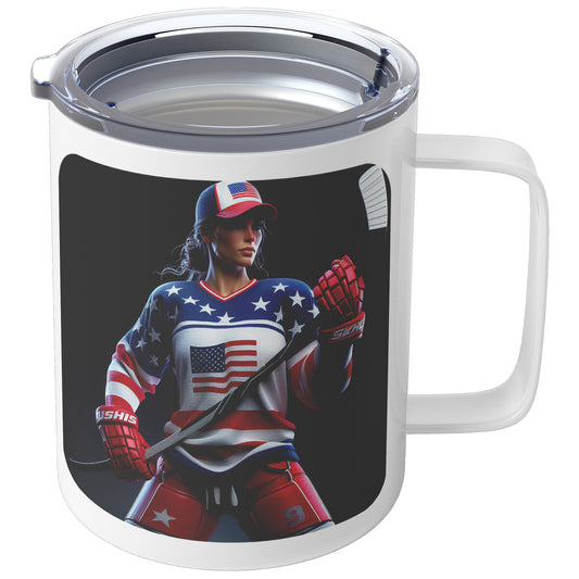 Woman Ice Hockey Player - Coffee Mug #33