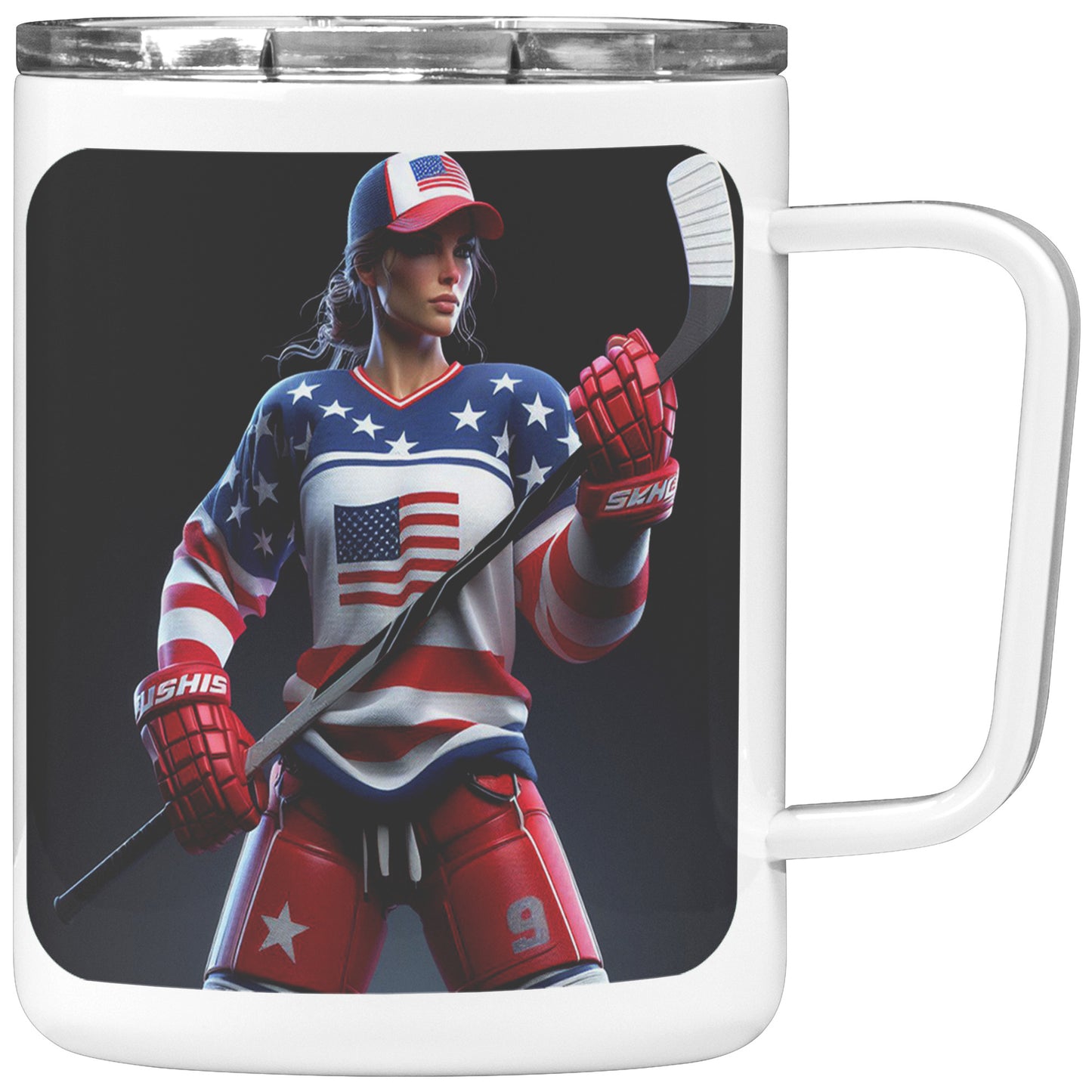 Woman Ice Hockey Player - Coffee Mug #33
