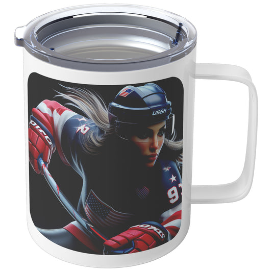 Woman Ice Hockey Player - Coffee Mug #35
