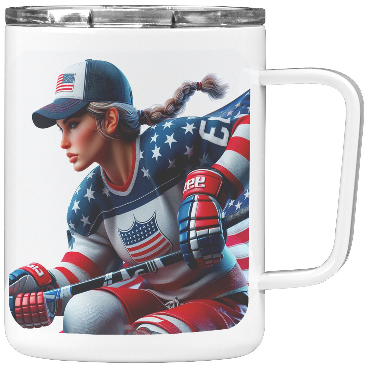 Woman Ice Hockey Player - Coffee Mug #36