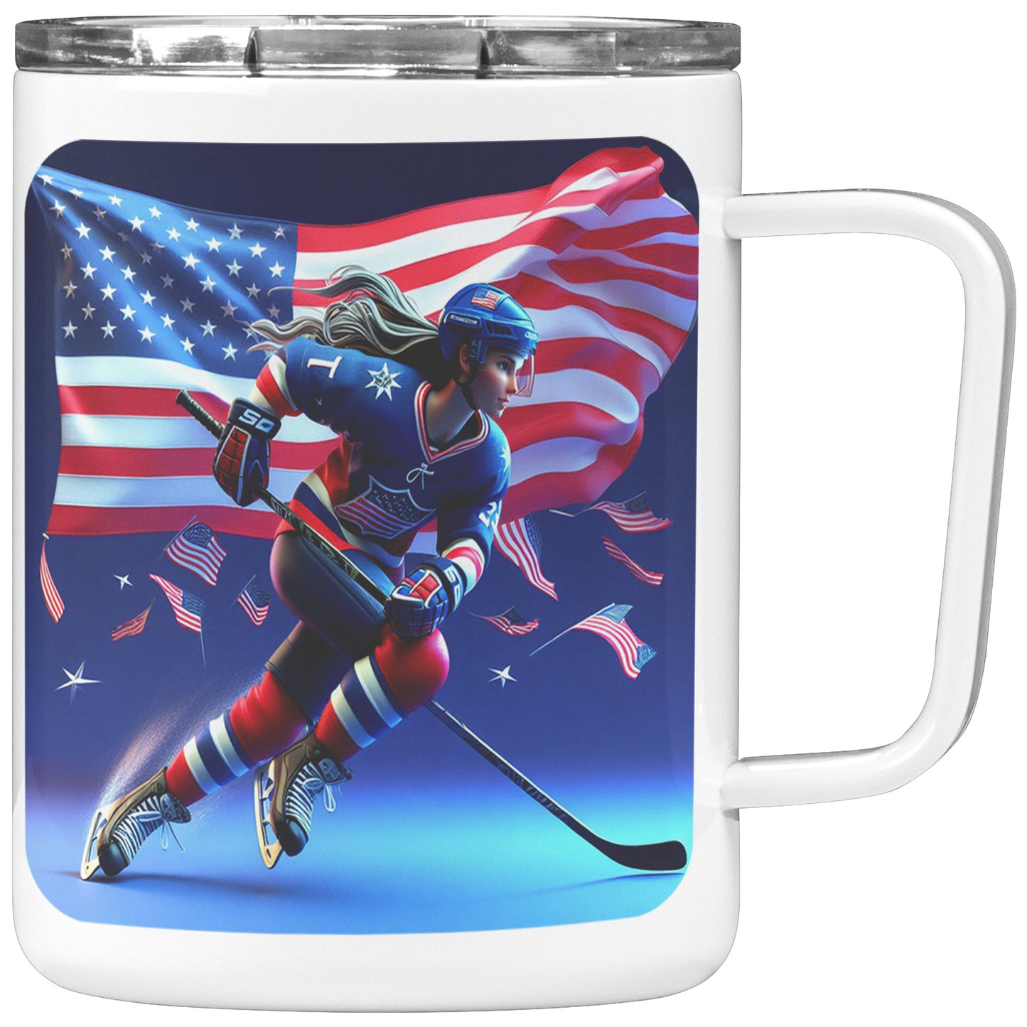 Woman Ice Hockey Player - Coffee Mug #37