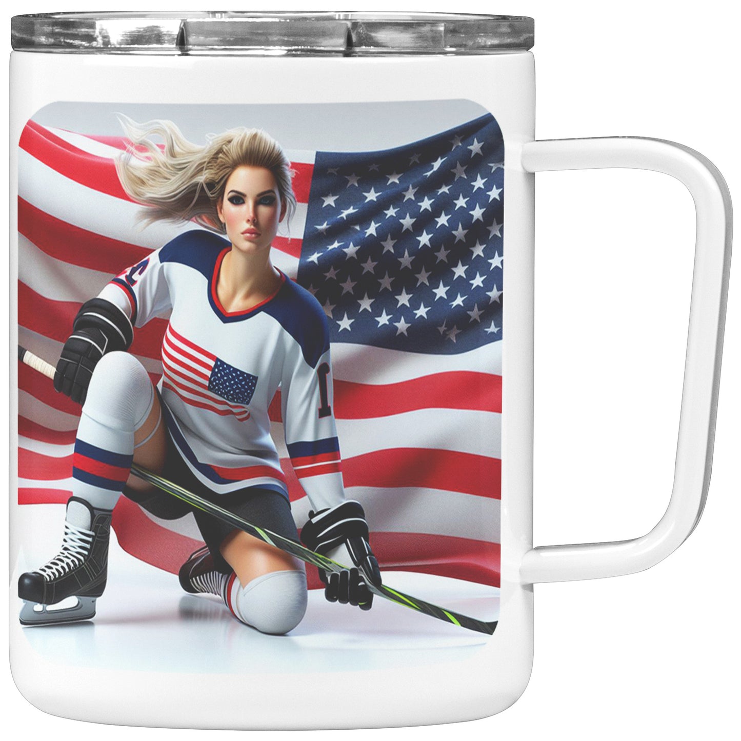 Woman Ice Hockey Player - Coffee Mug #39