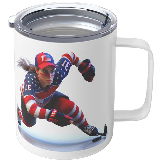Woman Ice Hockey Player - Coffee Mug #41