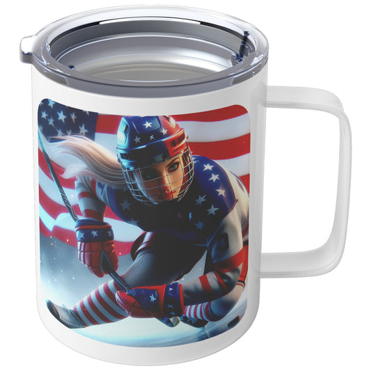 Woman Ice Hockey Player - Coffee Mug #42