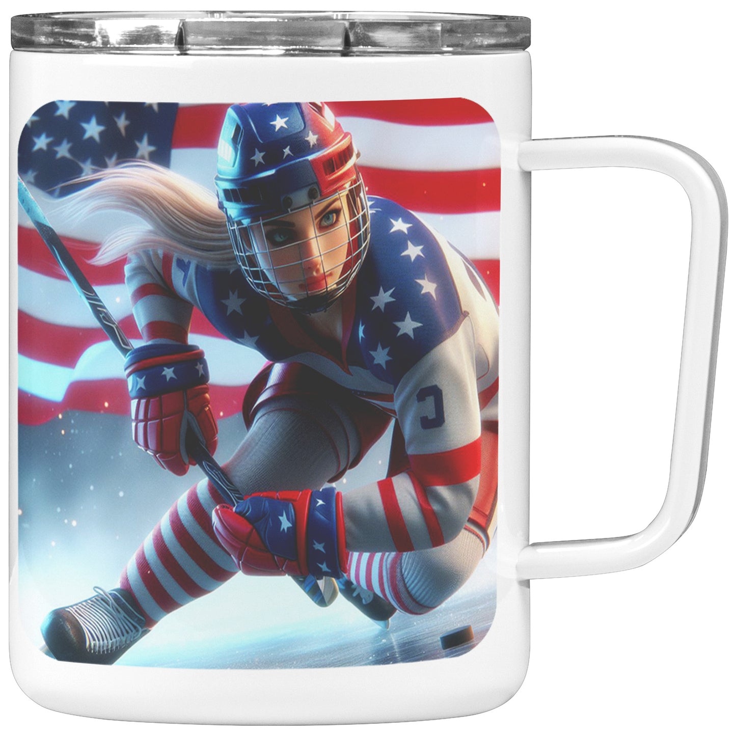 Woman Ice Hockey Player - Coffee Mug #42