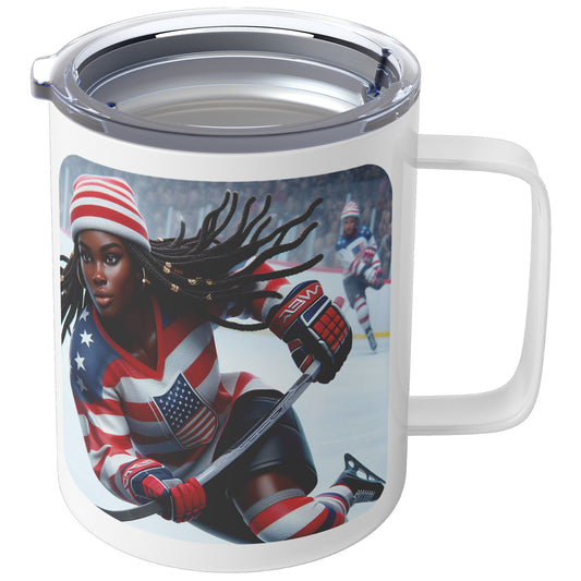 Woman Ice Hockey Player - Coffee Mug #43