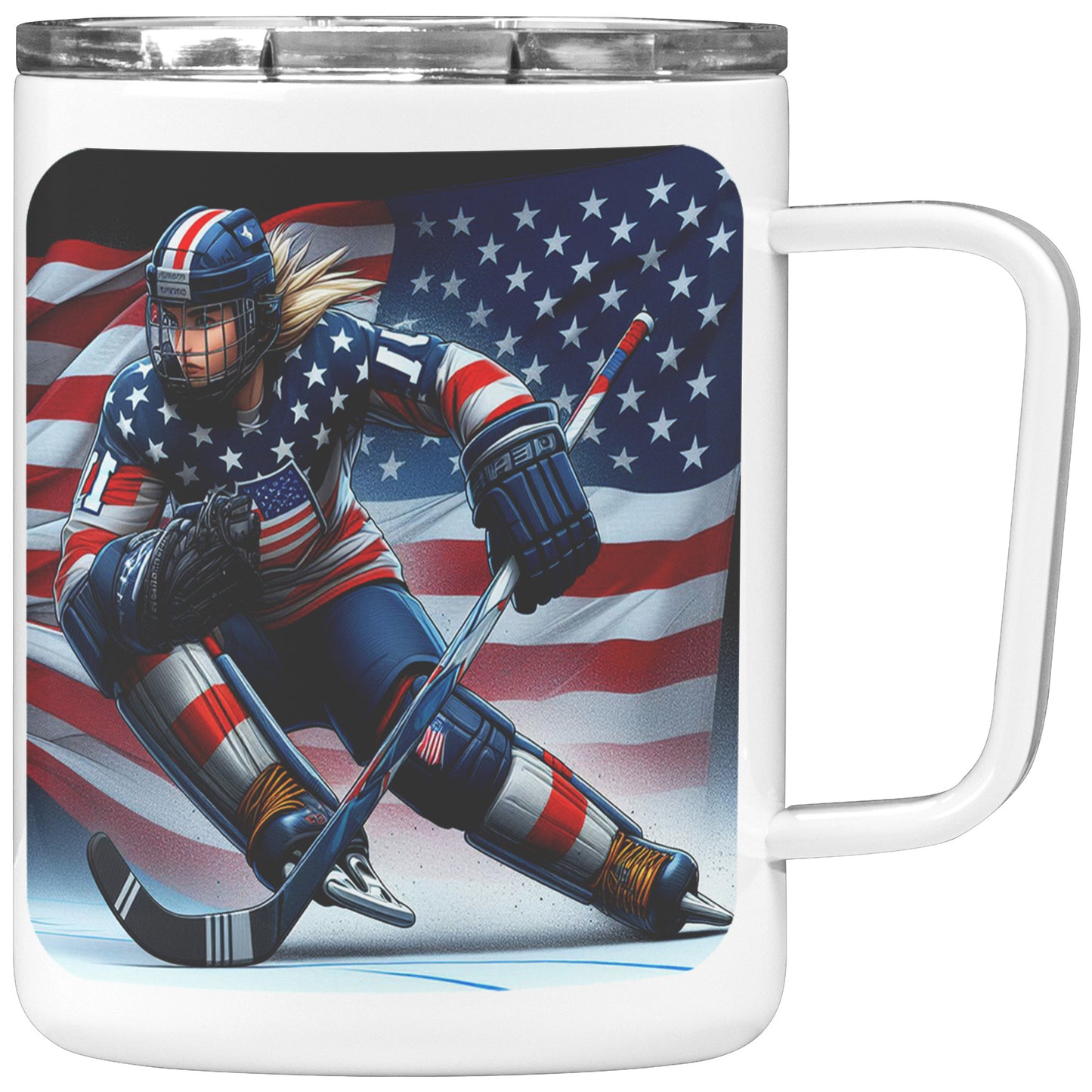 Woman Ice Hockey Player - Coffee Mug #46