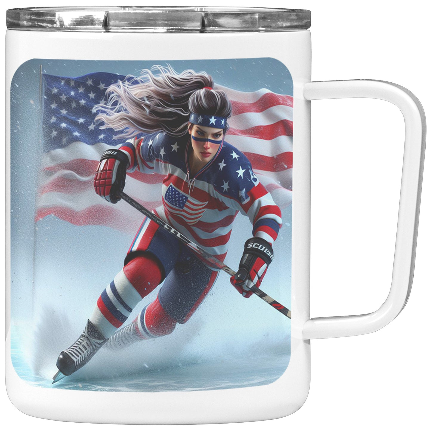 Woman Ice Hockey Player - Coffee Mug #48