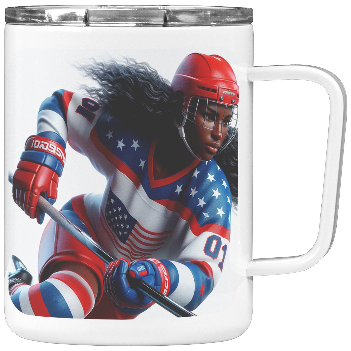 Woman Ice Hockey Player - Coffee Mug #49