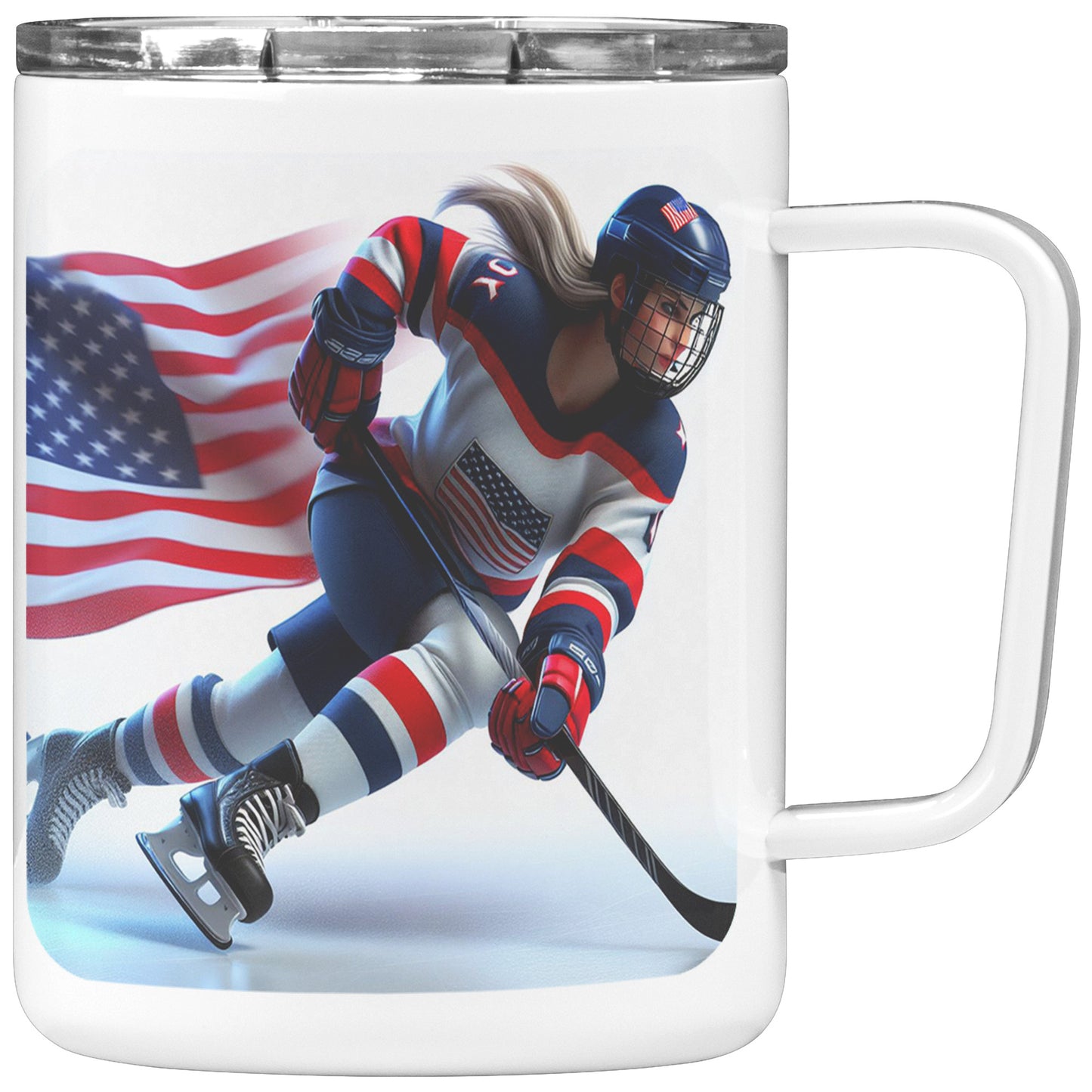 Woman Ice Hockey Player - Coffee Mug #51