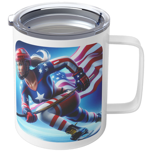 Woman Ice Hockey Player - Coffee Mug #52