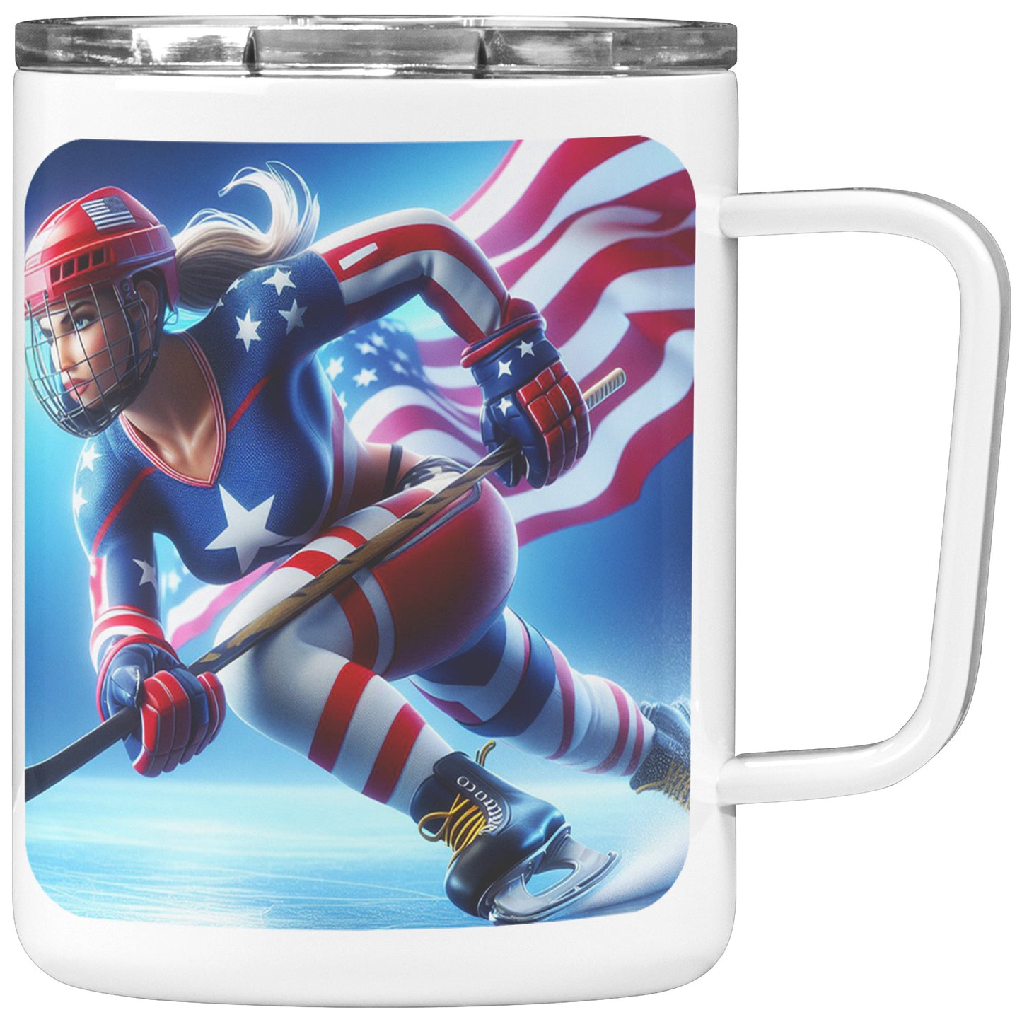 Woman Ice Hockey Player - Coffee Mug #52