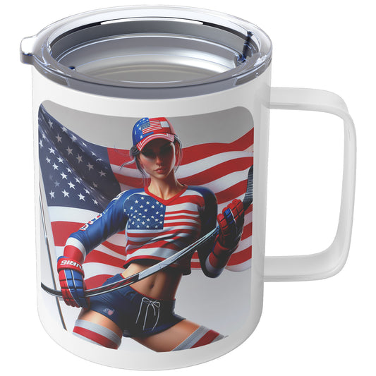 Woman Ice Hockey Player - Coffee Mug #57