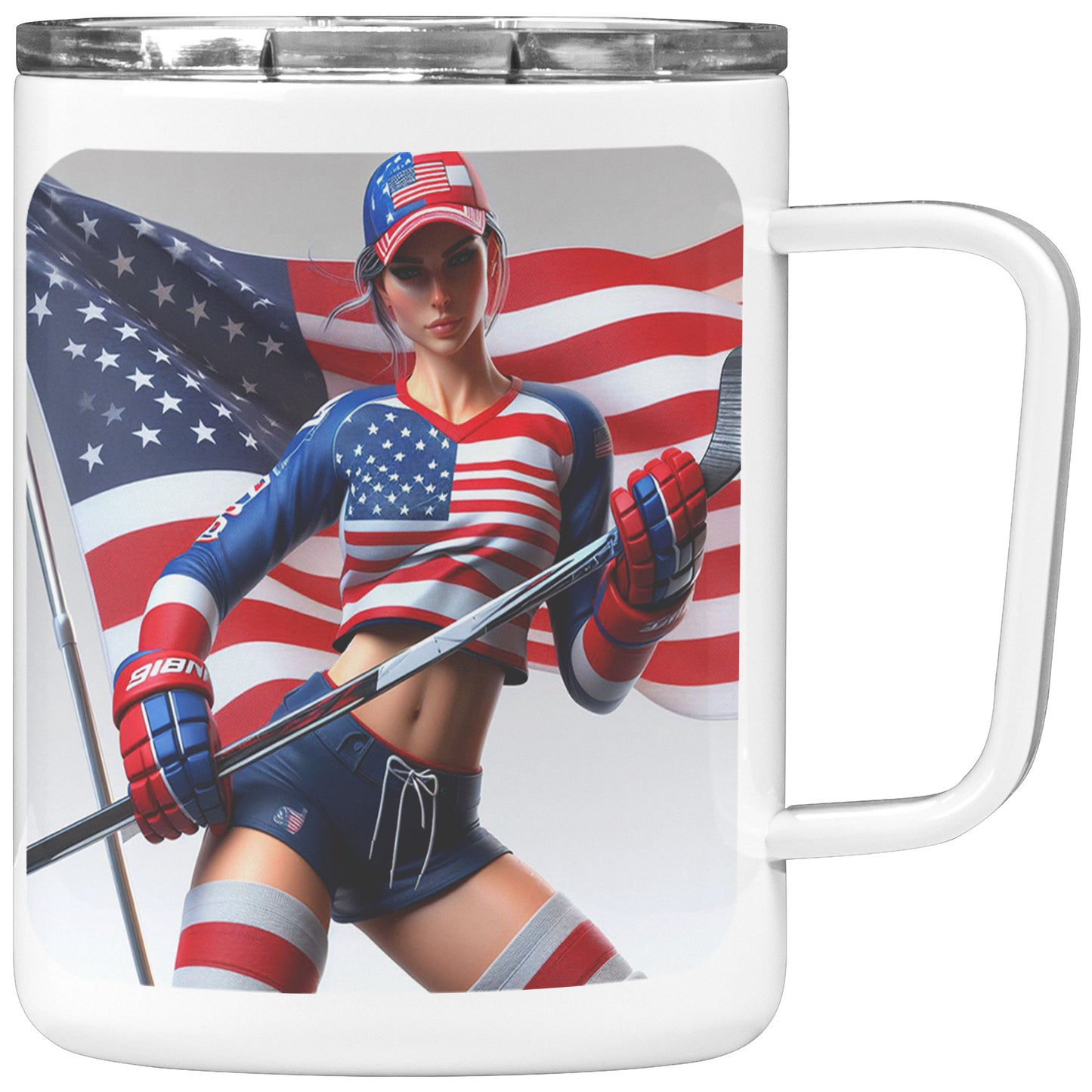 Woman Ice Hockey Player - Coffee Mug #57